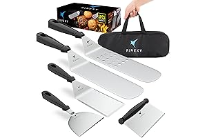 5 Pcs Espátula de Cocina, Premium para Parrilla - Calidad Prémium