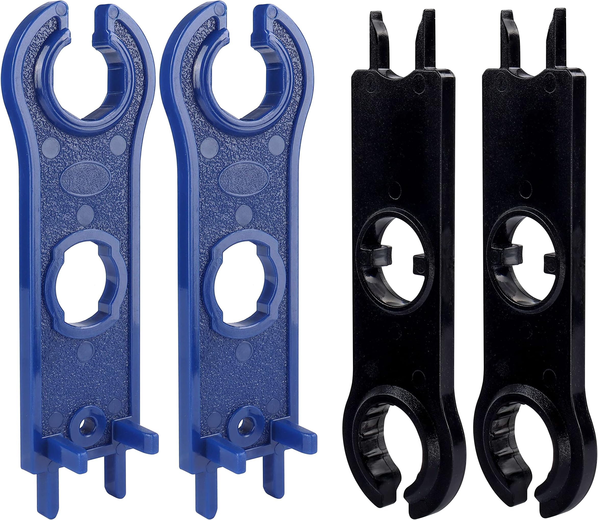 YAKAMOZ 2 Pairs MC4 Connector Spanner Wrench Tool for MC 4 Solar Panel Cable Connectors Disconnect Spanners MC-4 Unlocking Wrenches Solar PV System Assembly Tools