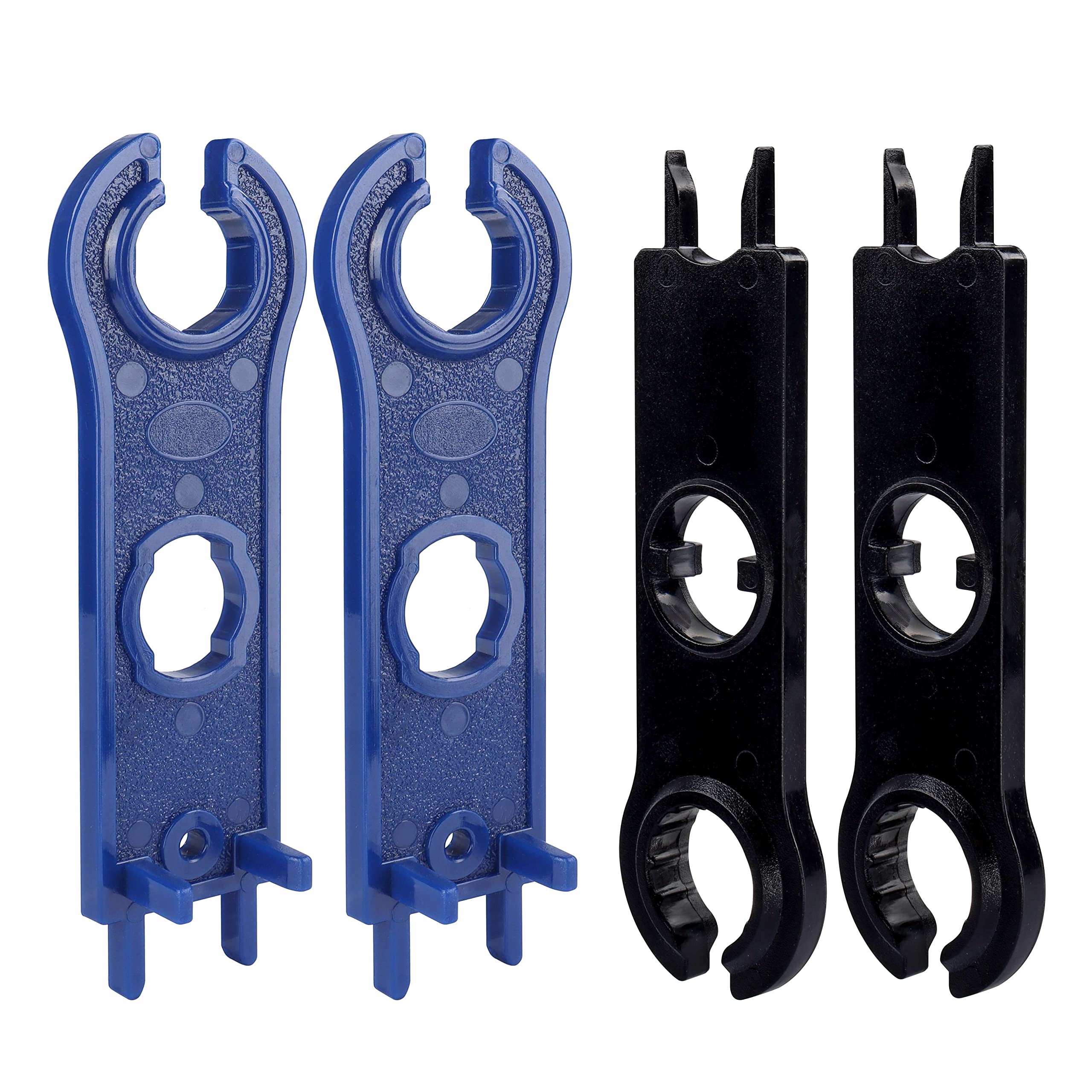 YAKAMOZ 2 Pairs MC4 Connector Spanner Wrench Tool for MC 4 Solar Panel Cable Connectors Disconnect Spanners MC-4 Unlocking Wrenches Solar PV System Assembly Tools