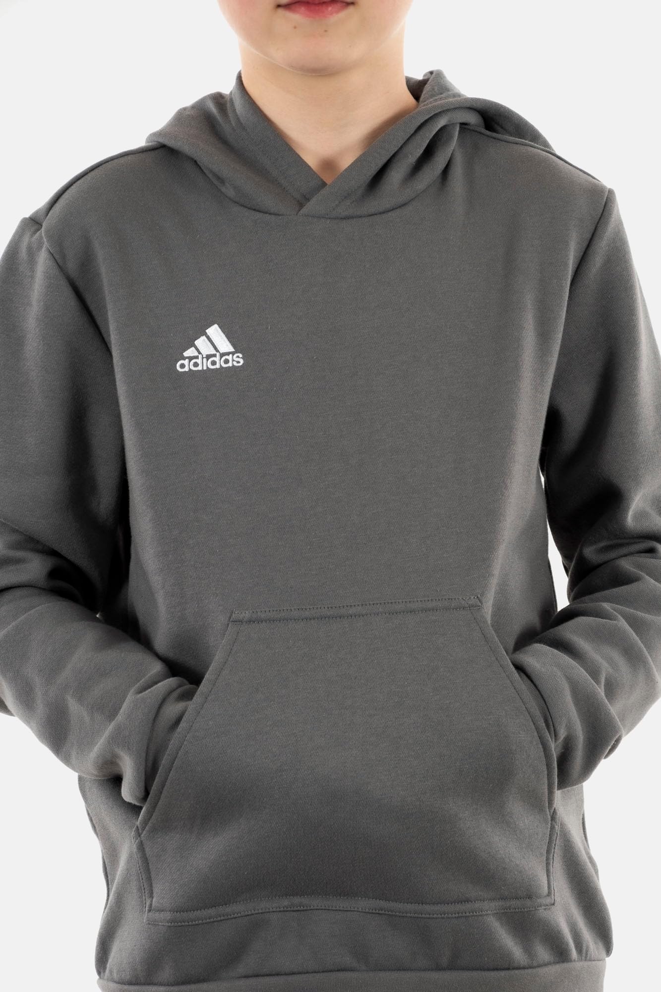 adidas Uniseks - dzieci Entrada 22 Sweat Hoodie, Team Grey Four, 11-12 Years