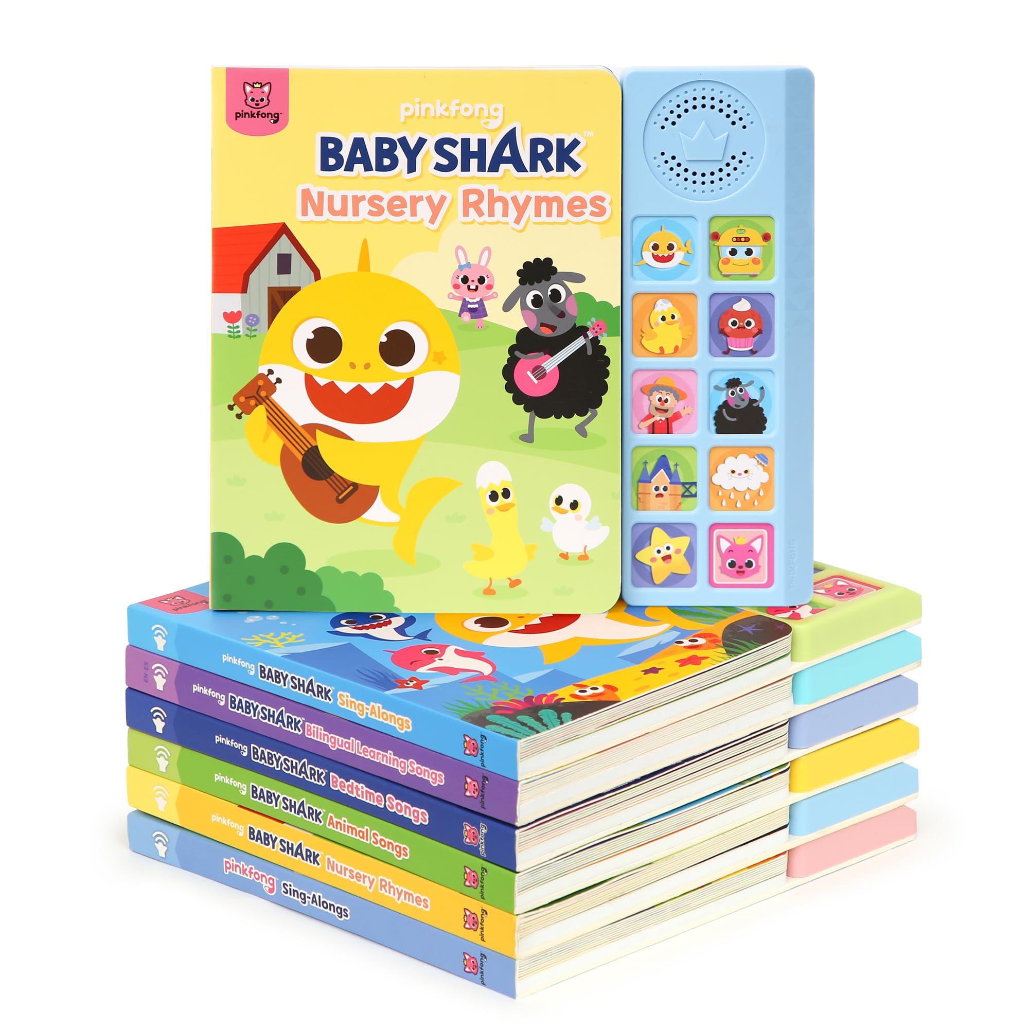 Pinkfong Baby Shark Libro de Sonido de 10 Botones de Canciones, Aprendizaje Temprano e Interactivo para Niños Pequeños, Juguetes Educativos