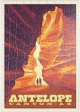 MyPuzzle Antelope Canyon, Arizona, Vintage Poster - Premium 100 Pièces Puzzle - Collection spéciale MyPuzzle de Anderson Design Group