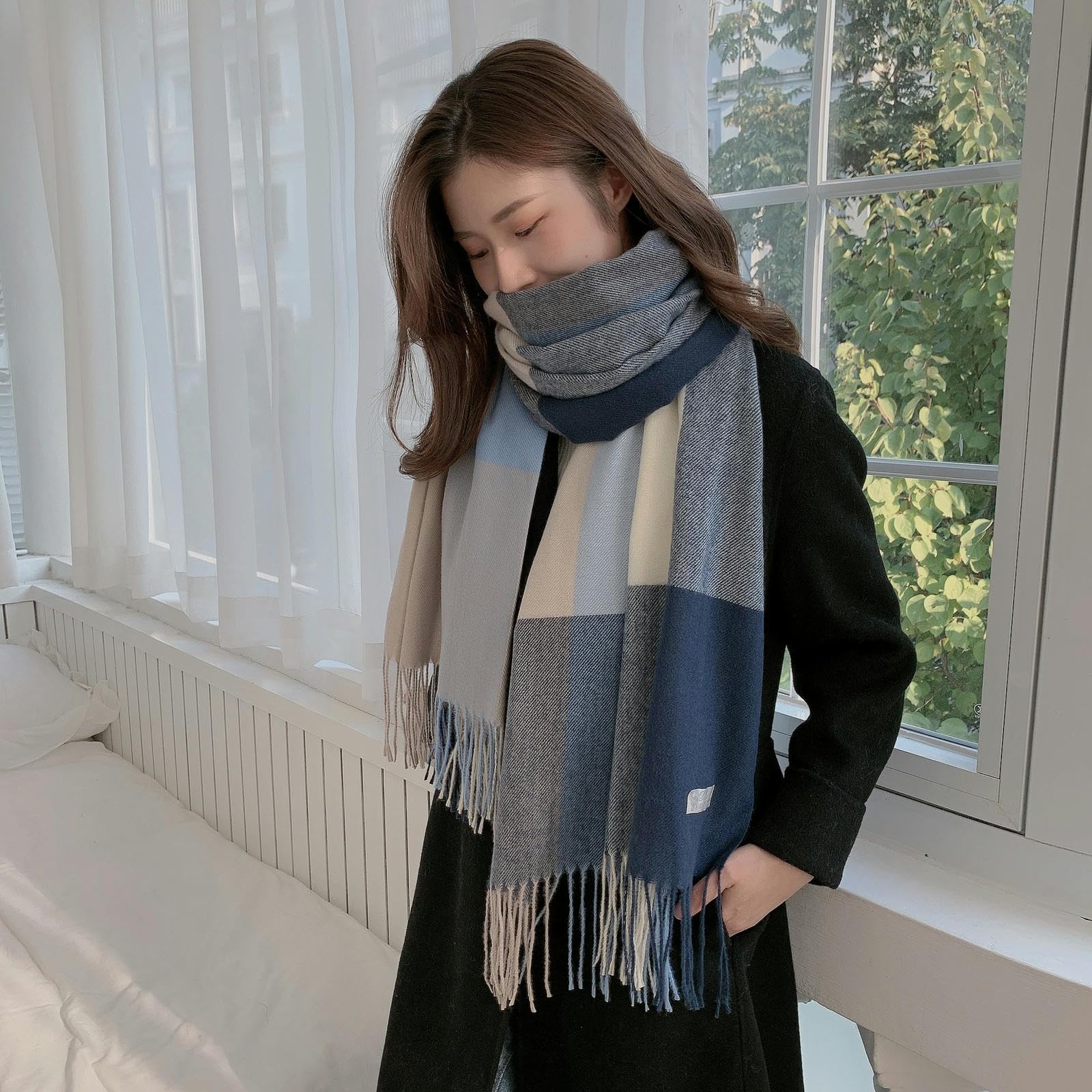 Sciarpa Donna Sciarpa Donne Sciarpa Inverno Imitazione in Cashmere Sciarpa Sciarpa Inverno Inverno Sciarpa-a