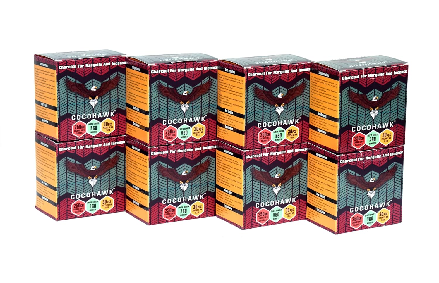 Buy COCOHAWK100 Coconut Shell charcoals for Hookah/ShishaCharcoal for