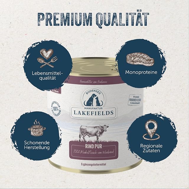Foto 2 de 5 de Lakefields MANUFAKTUR - Alimento complementario para perros, 12 x 400 g