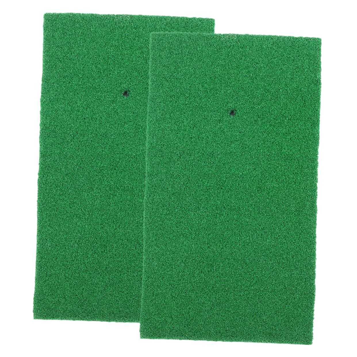 Kisangel Artificial Golf Turf Mats 2pcs Golf Shot Mat Practice Golfing Skills Compact Easy to Carry