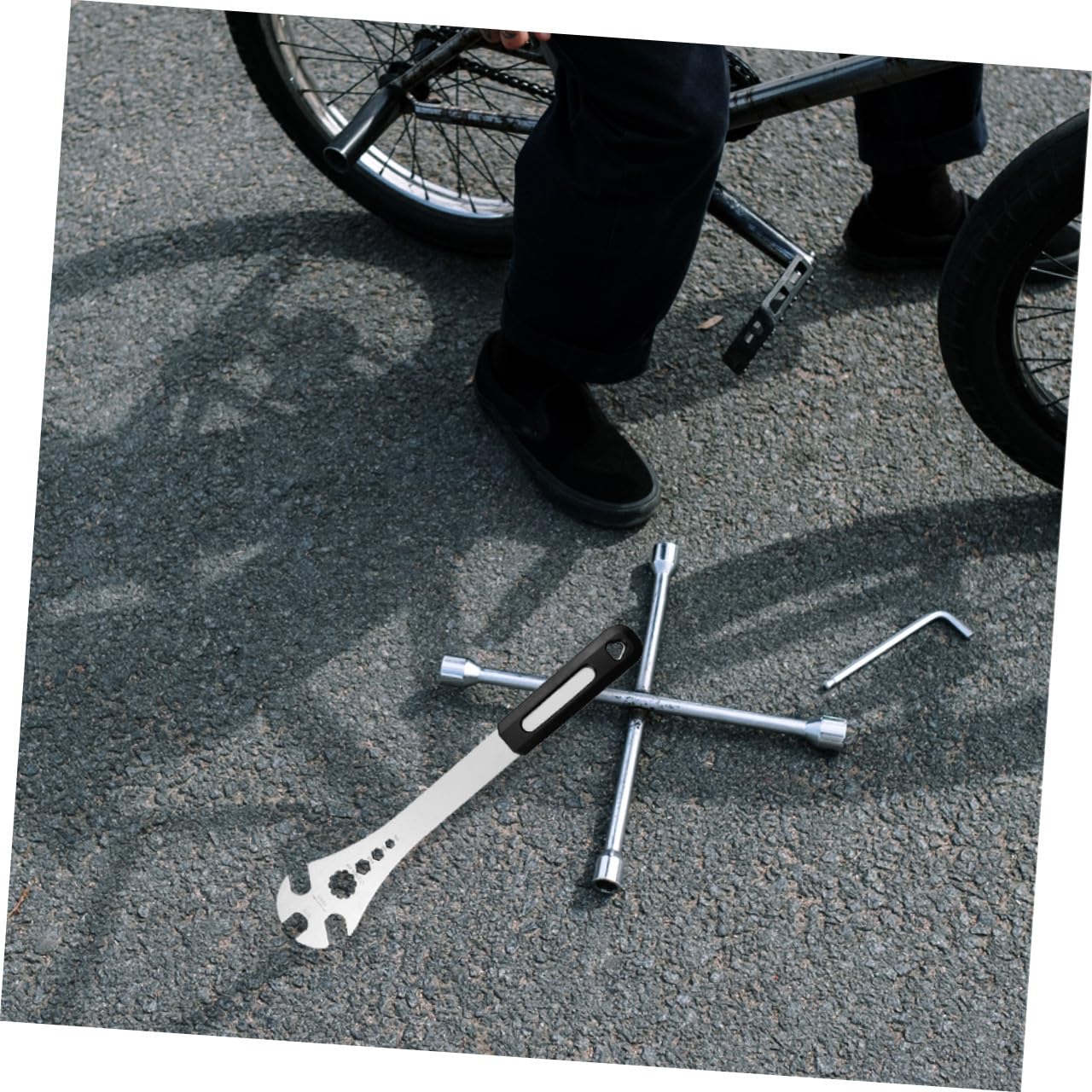Rennrad Pedalschlüssel aus Stahl und Abs, 1 Stück für Montage