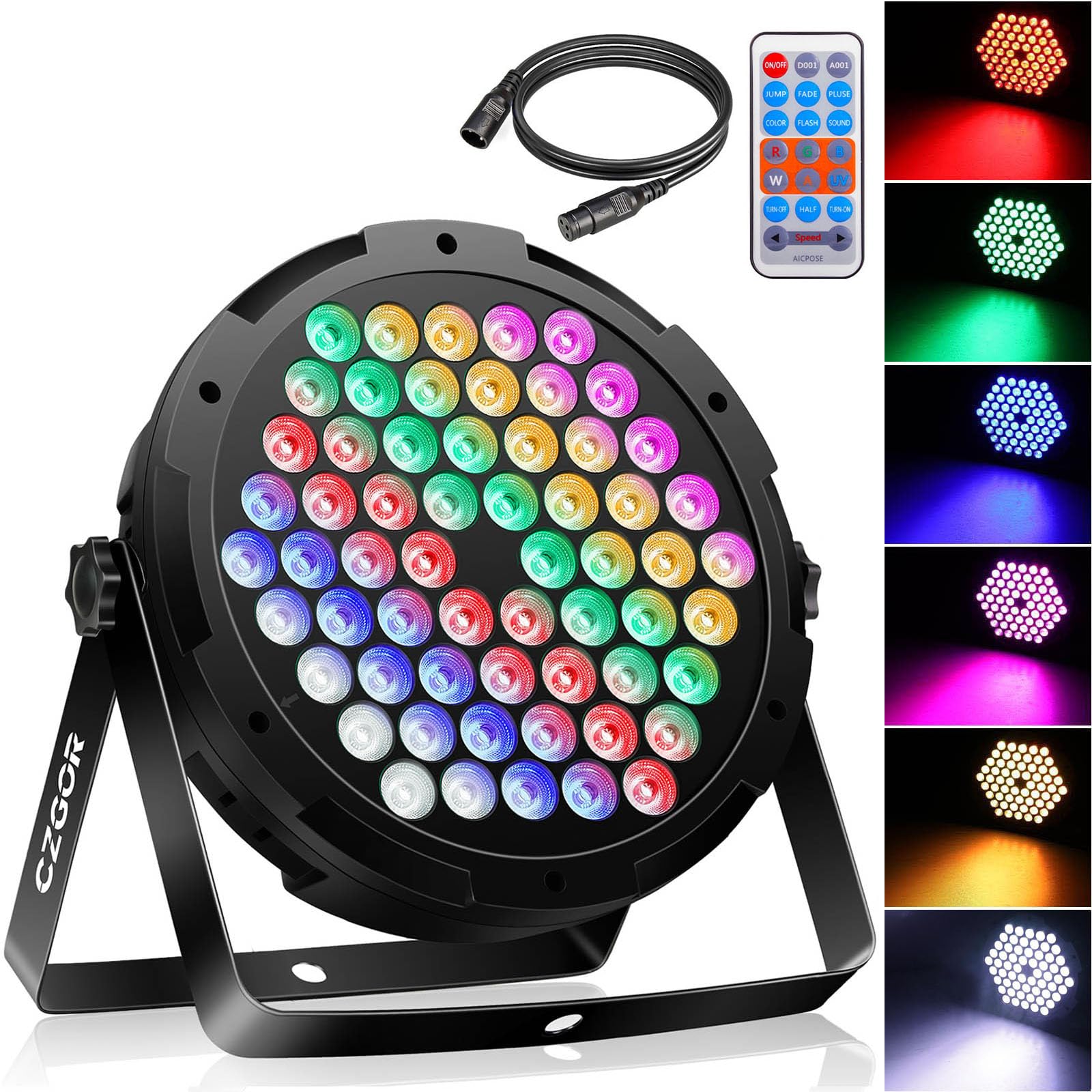 配信機器・PA機器・レコーディング機器 elite LED Par Light 64J-RGBW e-lite 64J-RGBW マニュアルズーム付き LEDパーライト 照明機器