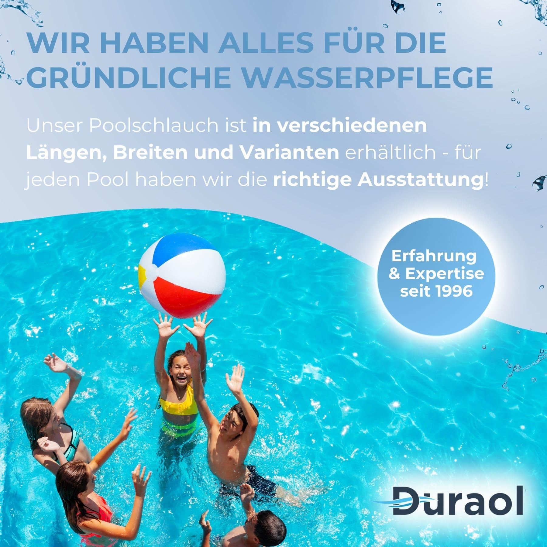 Poolschlauch 38mm I Länge 12m I Saugschlauch mit stabilen Muffen I Schwimmschlauch für Bodensauger I Pool Schlauch 38mm schwarz I Schlauch für Poolsauger I Hochwertiges Pool Zubehör