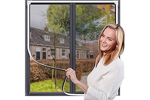 Bug Net for Window, Fiberglass Mesh, Magnetic Strips