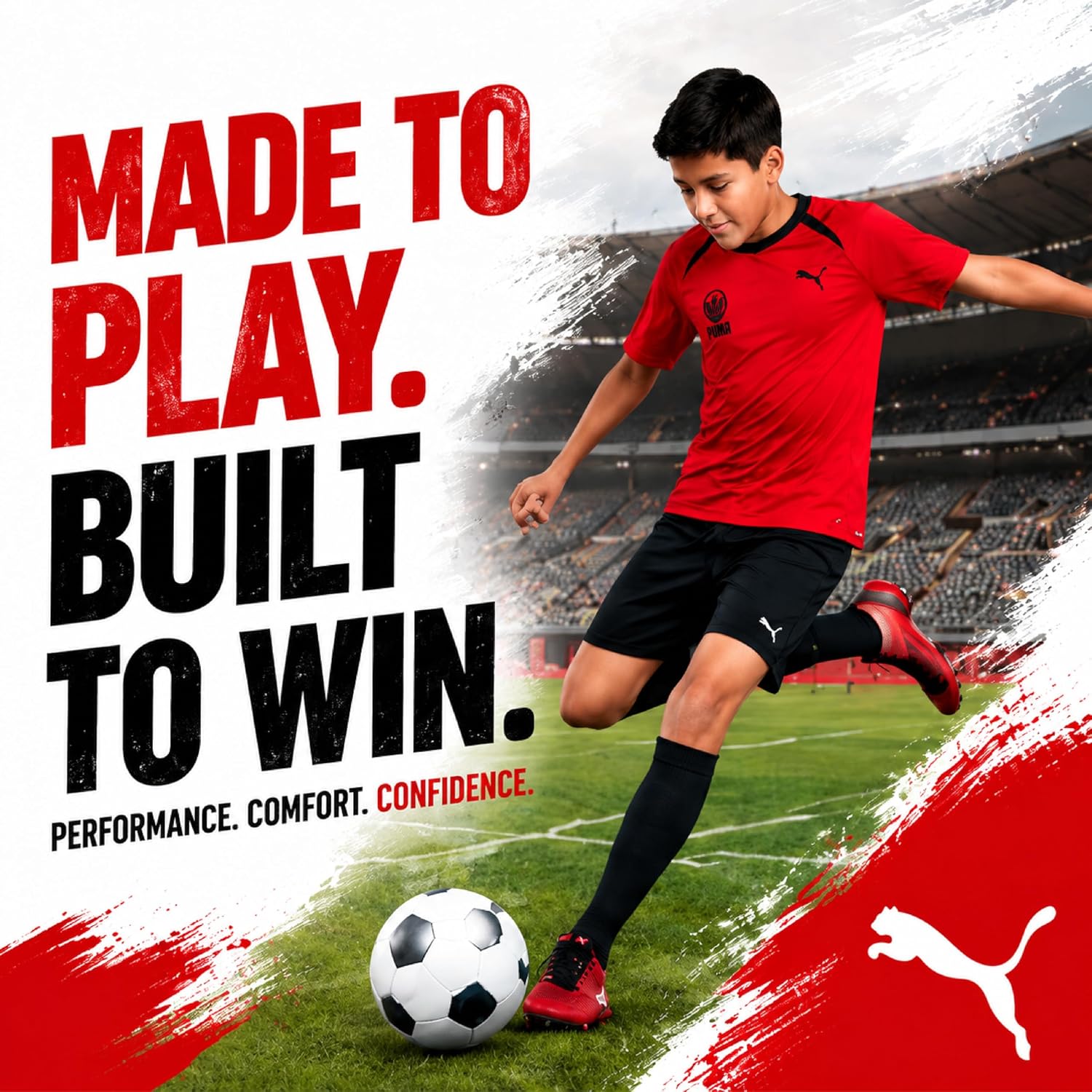PUMA Boys Soccer Jersey - Performance Short Sleeve Soccer Jerseys for Boys for Training Uniform Sports Kids Jerseys