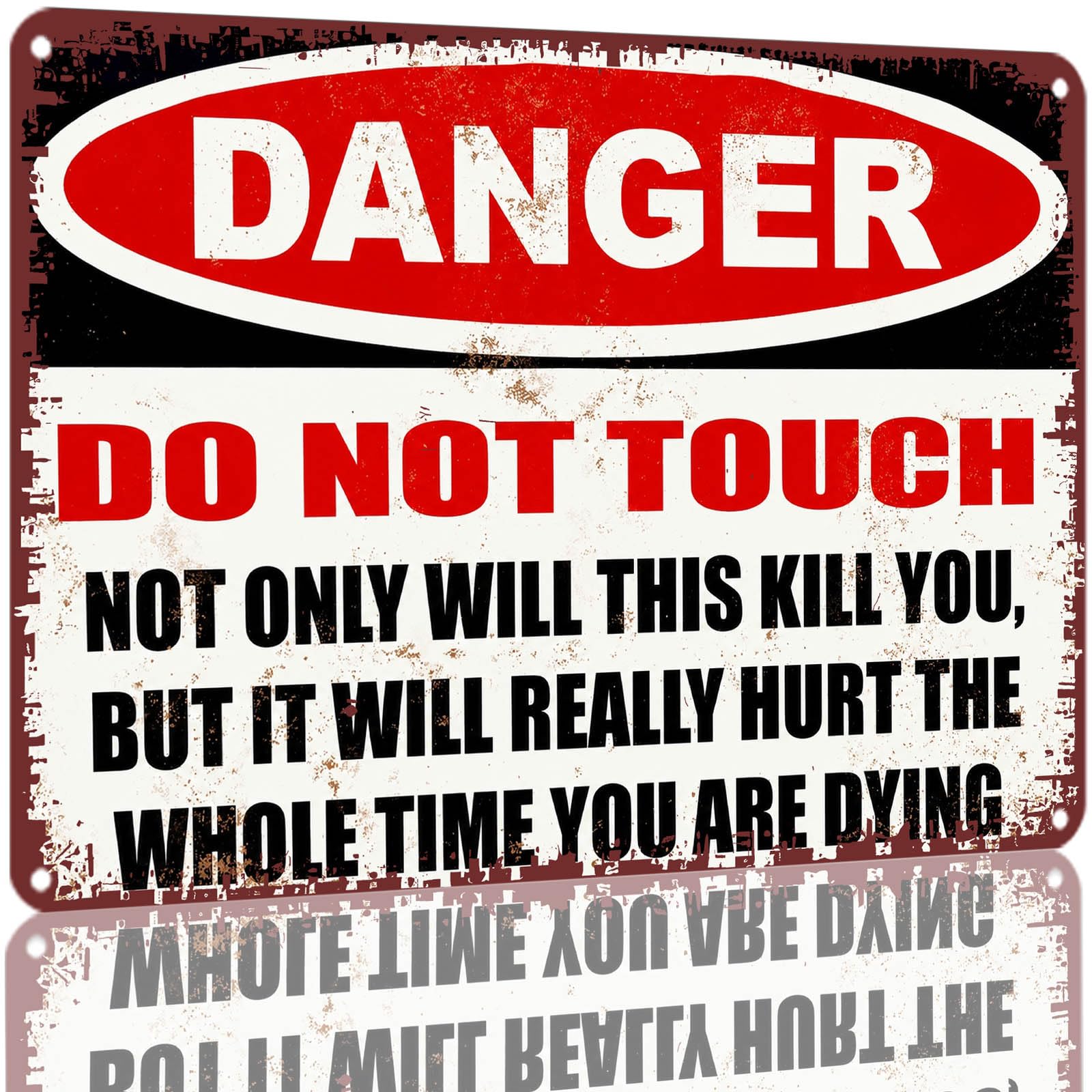 Kwqdozf As Pic Danger Dotouch Vintage Metal Tin Sign 8X12 Inch Aluminum Wall Decor For Gar
