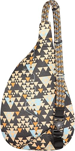 Miniatura 7 de KAVU - Minibolso tipo bandolera de algodón con correa de cuerda