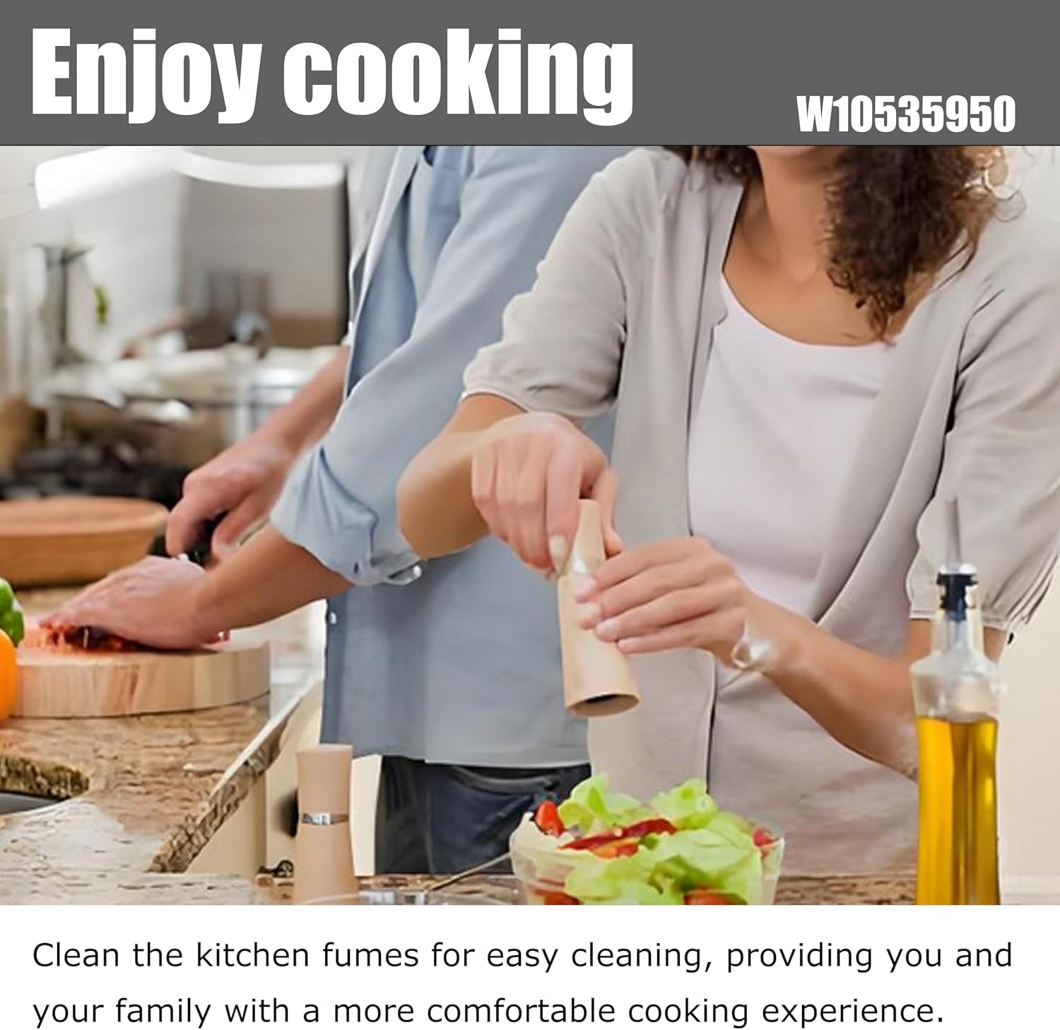 W10535950,PS8769987 Microwave Grease Filter Compatible with Whirlpool Microwave Durable and Efficient Replacement Filters for Cleaner Kitchen Air （4-Pack）
