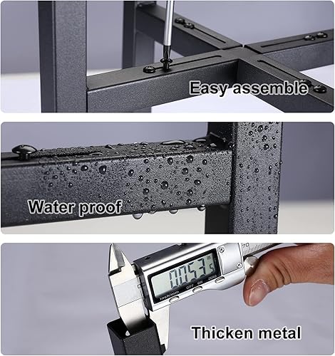 Miniatura 4 de Soporte de metal para plantas grandes, ancho ajustable que se adapta a macetas de 10 a 12 pulgadas, 14 pulgadas, 16 pulgadas, soportes para plantas