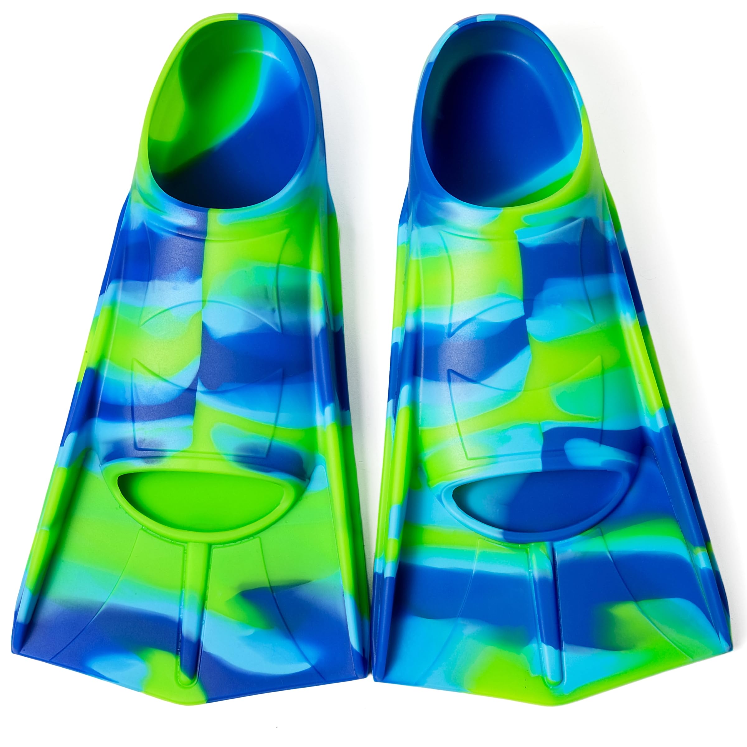 Fanwill Swimming Fins for Kids Short Comfortable Lap Swimming and Training for Kids Girls Boys Small