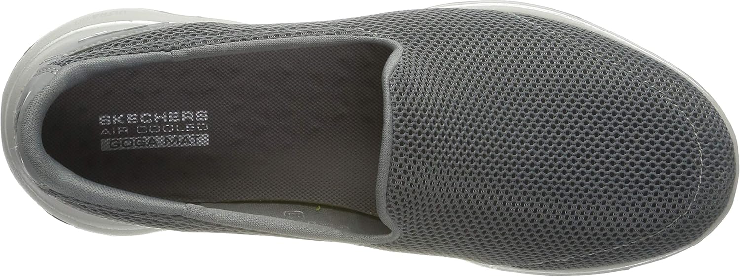 Skechers Women's Go Walk 5 Trainers 3 UK Grey Gray Textile Trim Gry