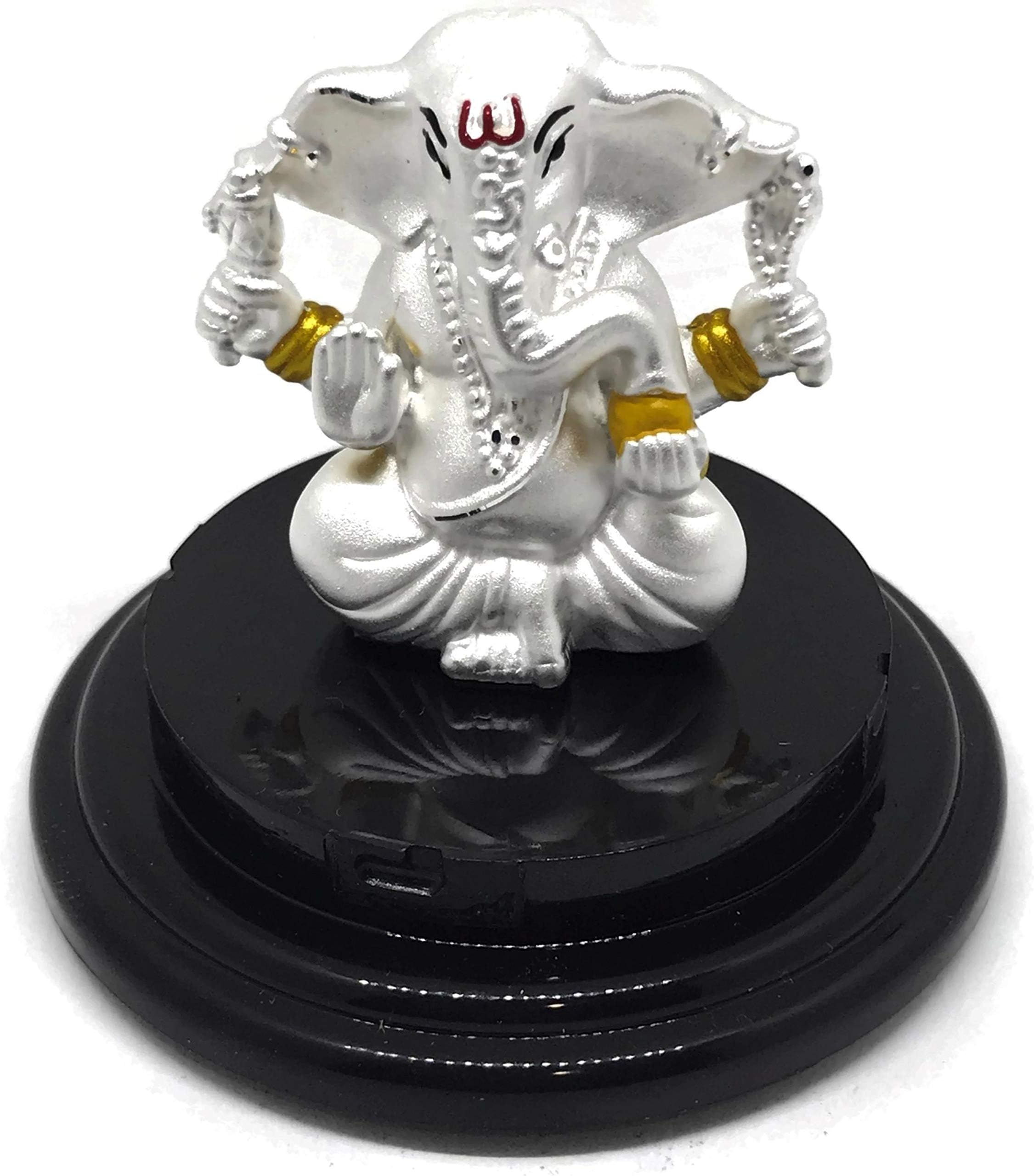 999 Pure Silver Ganesh/Ganpati Idol/Statue/Murti (Figurine #13)