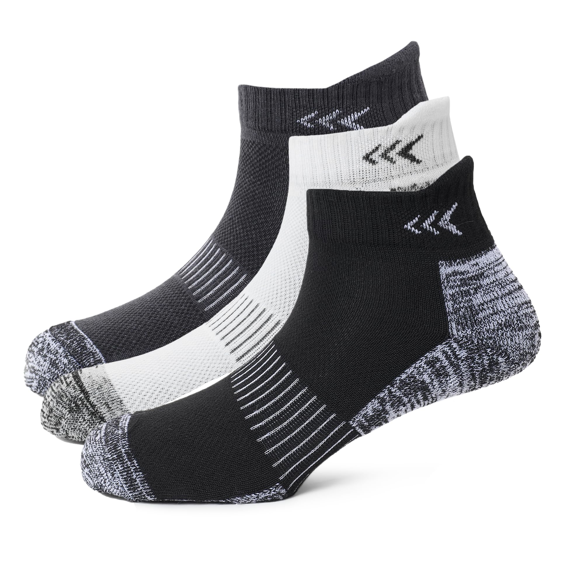 mayor Striped Ankle Length Socks for Men & Women, Breathable Cushioned, Anti-Odour, Anti-Bacterial, Ideal for Running, Gym, Workout, & Casual-picture-38