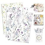 Larcenciel 60 Sheets Vintage Floral Tissue Paper, Wild Flowers Art Tissue Paper for Gift Bags & Packaging, Colorful Watercolor Gift Wrapping Supplies for Crafts Christmas Holiday Wedding,13.8x19.7inch