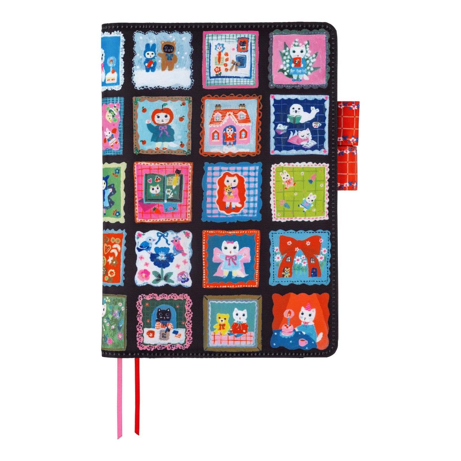 Hobonichi Techo Cousin A5 Notebook Cover Kitakishi Shironeko Black