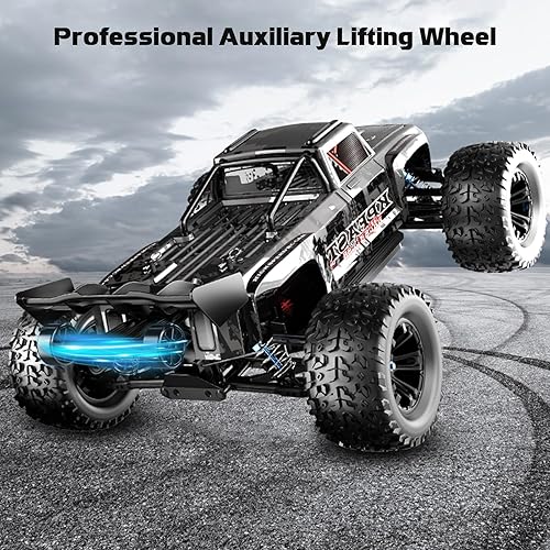 Miniatura 4 de Auto RC rápido sin escobillas 1/12 para adultos, 4WD eléctrico todoterreno RC Moster, automóvil RC de alta velocidad de 60 KM/H con Hobbywing ESC,