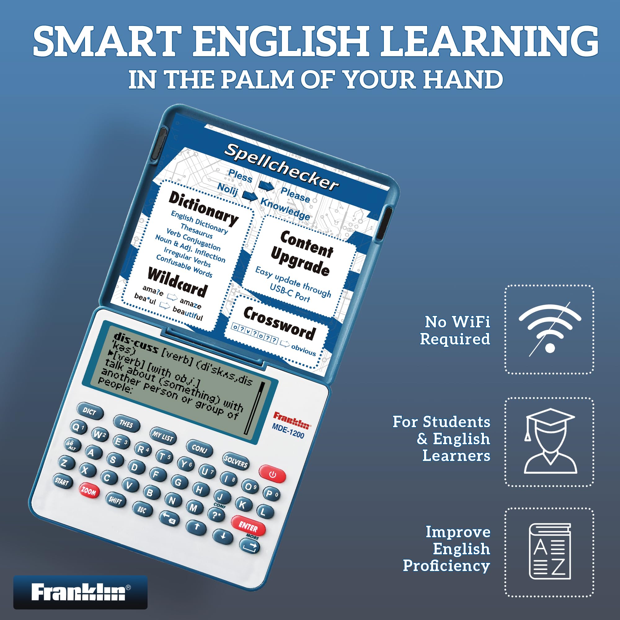 Amazon.com: Franklin MDE-1200 Electronic Dictionary and Thesaurus