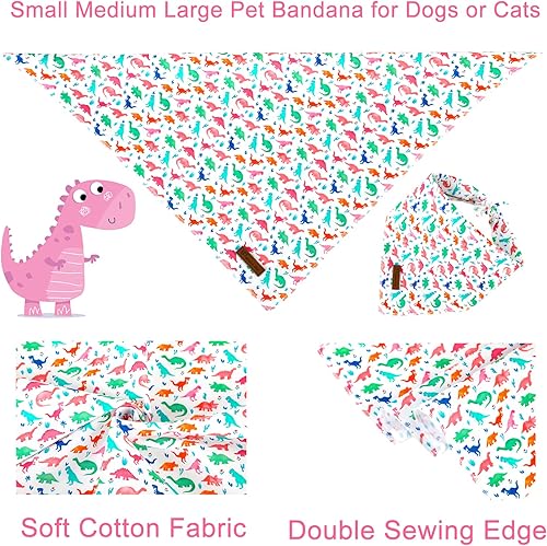 Vista 44 de Bandana de verano para perro, bandana hawaiana para perros medianos y grandes, lindo pañuelo rosa para cachorros, adorable bufanda triangular