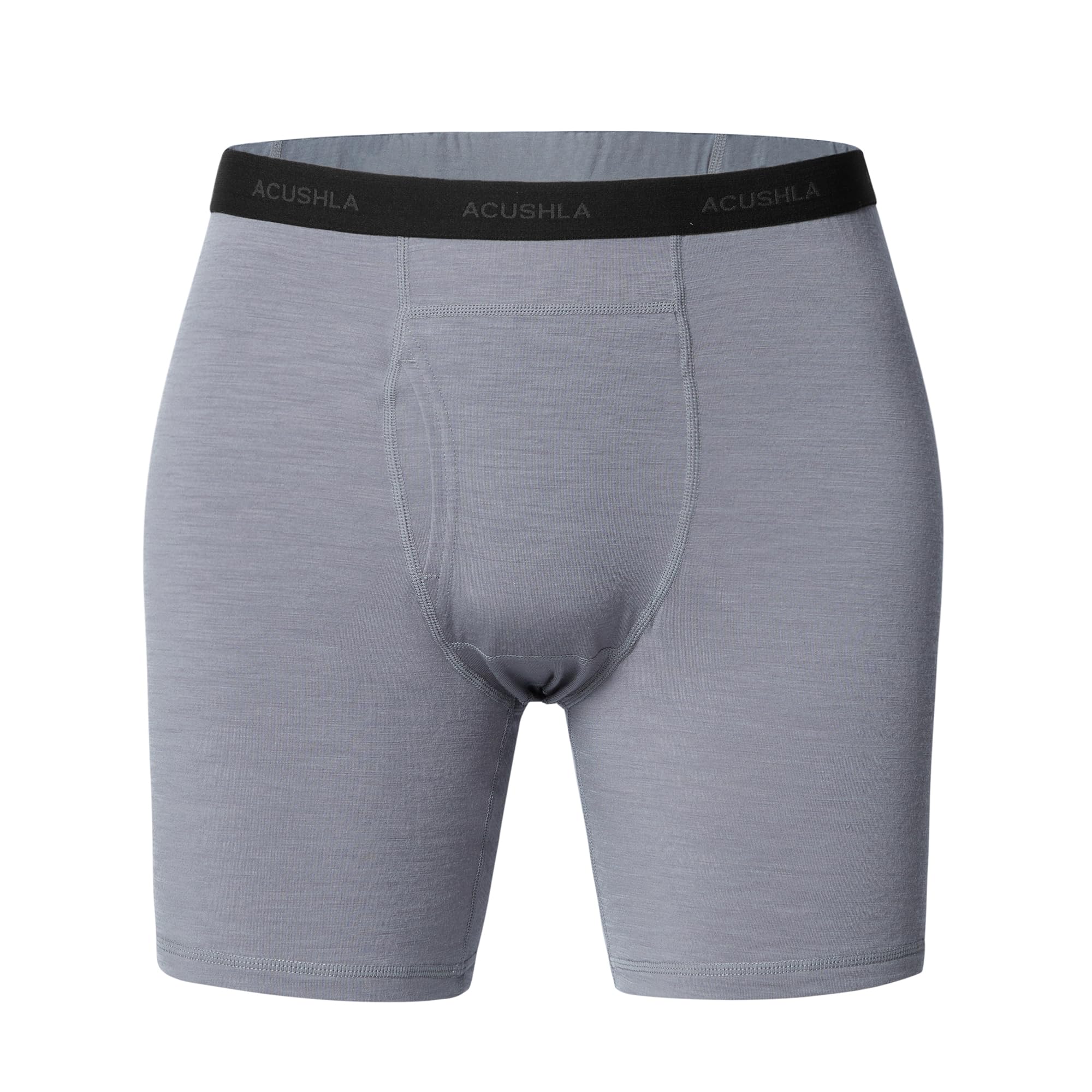 ACUSHLA Merino Wool Boxer Briefs for Men, Breathable Base Layer Underwear