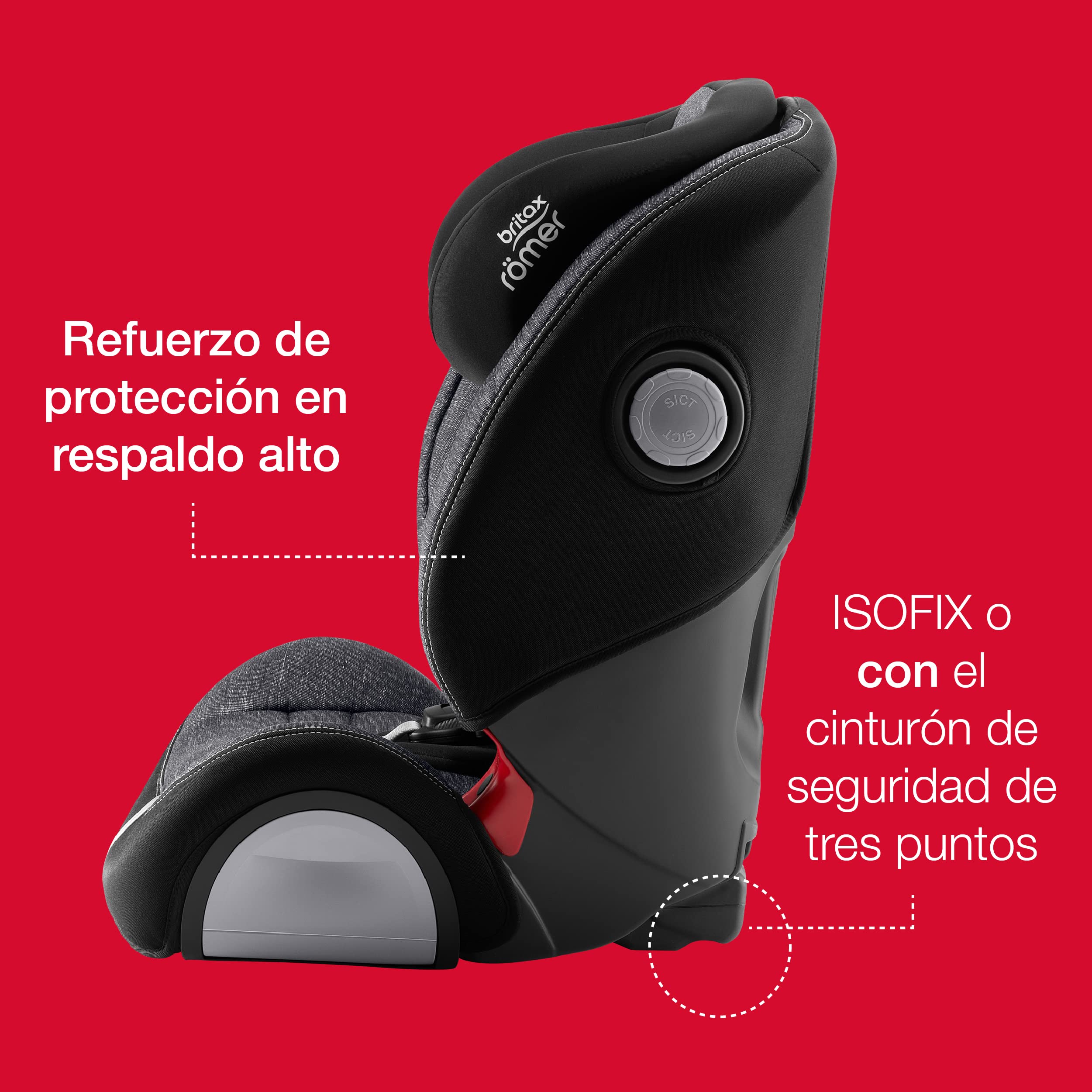 BRITAX RÖMER Silla Coche EVOLVA 1-2-3 SL SICT Evolutiva con