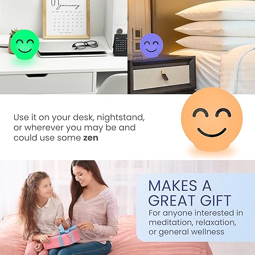 Miniatura 6 de ZenGlow Ball - Herramienta de ejercicio de respiración guiada  Compañero de meditación visual para estrés, ansiedad, sueño y TDAH  Regalo de
