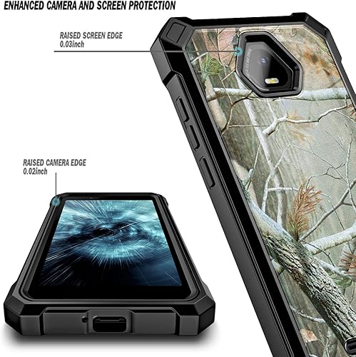 Miniatura 2 de NZND Funda compatible con Schok Volt SV55 con [protector de pantalla integrado], cubierta protectora de cuerpo completo a prueba de golpes,