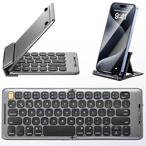 Foldable Bluetooth Keyboard with Stand Holder (B088)