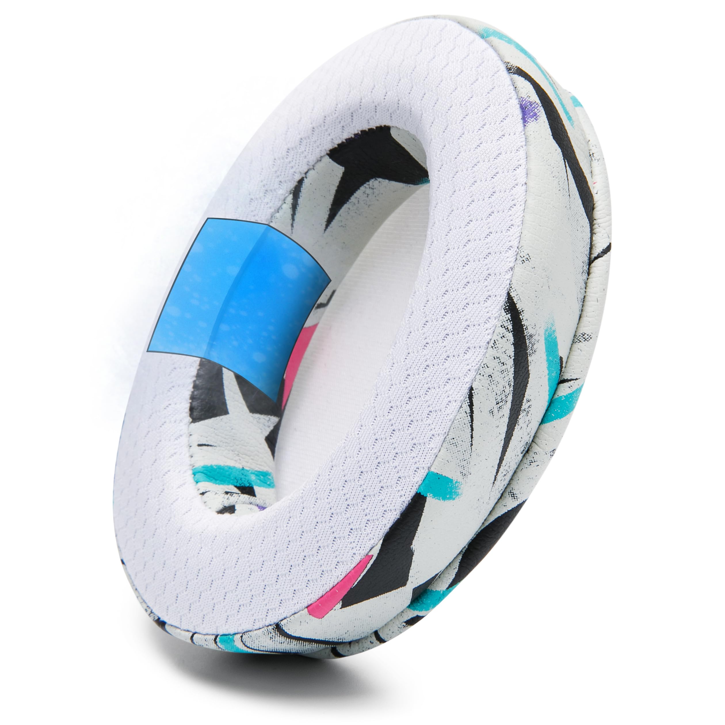 WC Modkit Arctis Nova 7 – Almohadillas de Gel, Diadema Ancha y Placas Laterales compatibles con Arctis Nova 7, 5, Pro Wired y más, Fabricados por Wicked Cushions | 90's White
