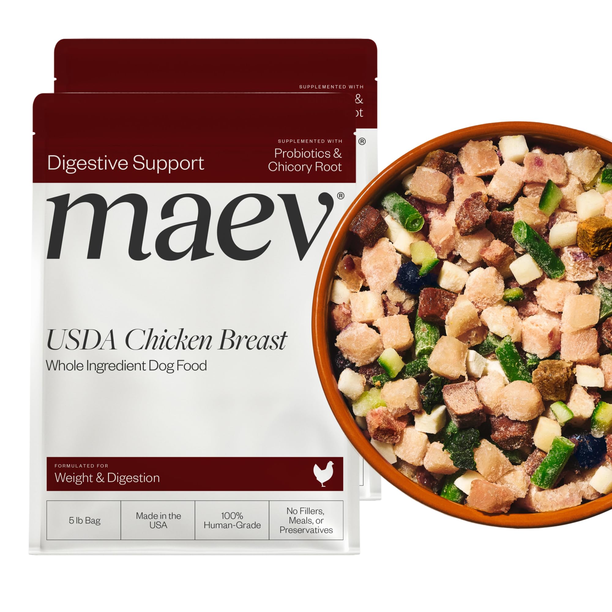 Maev Human-Grade Chicken Dog Food