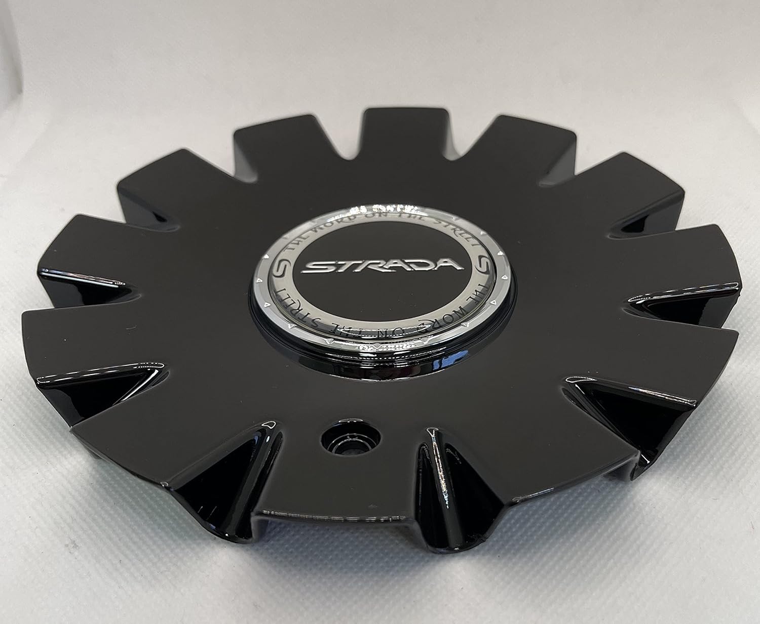 C-1093-4 STRADA Black Wheel Center Cap C-STRA-1