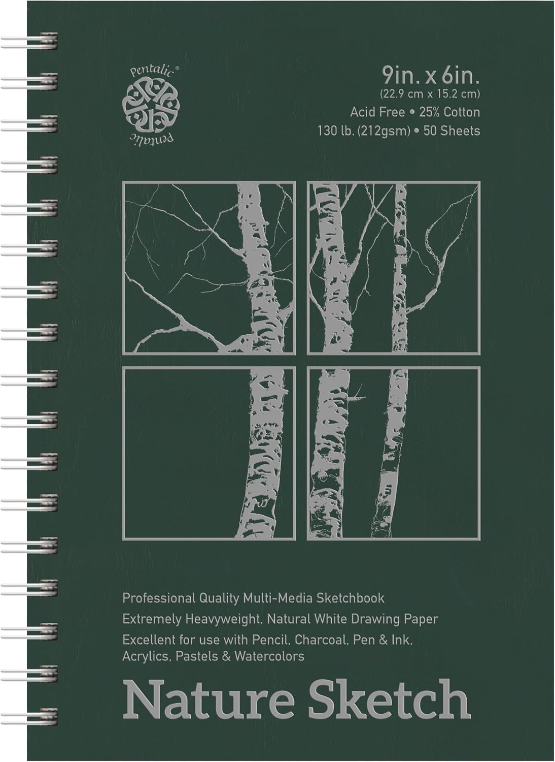 Pentalic Nature Sketch Pad, 15-Inch by 11-Inch