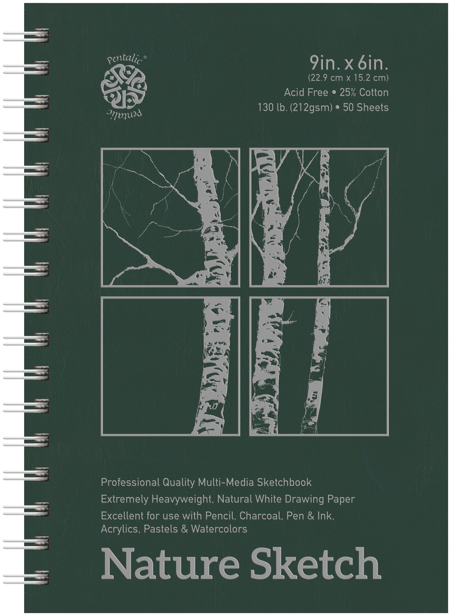 Amazon.com: Pentalic Nature Sketch Pad, 9-Inch by 6-Inch : Arts