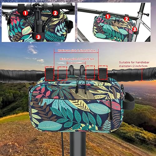 Miniatura 2 de Bolsas de bicicleta para bicicletas, bolsa impermeable para manillar de bicicleta, bolsa frontal de bicicleta, bolsa de hombro, bolsa de