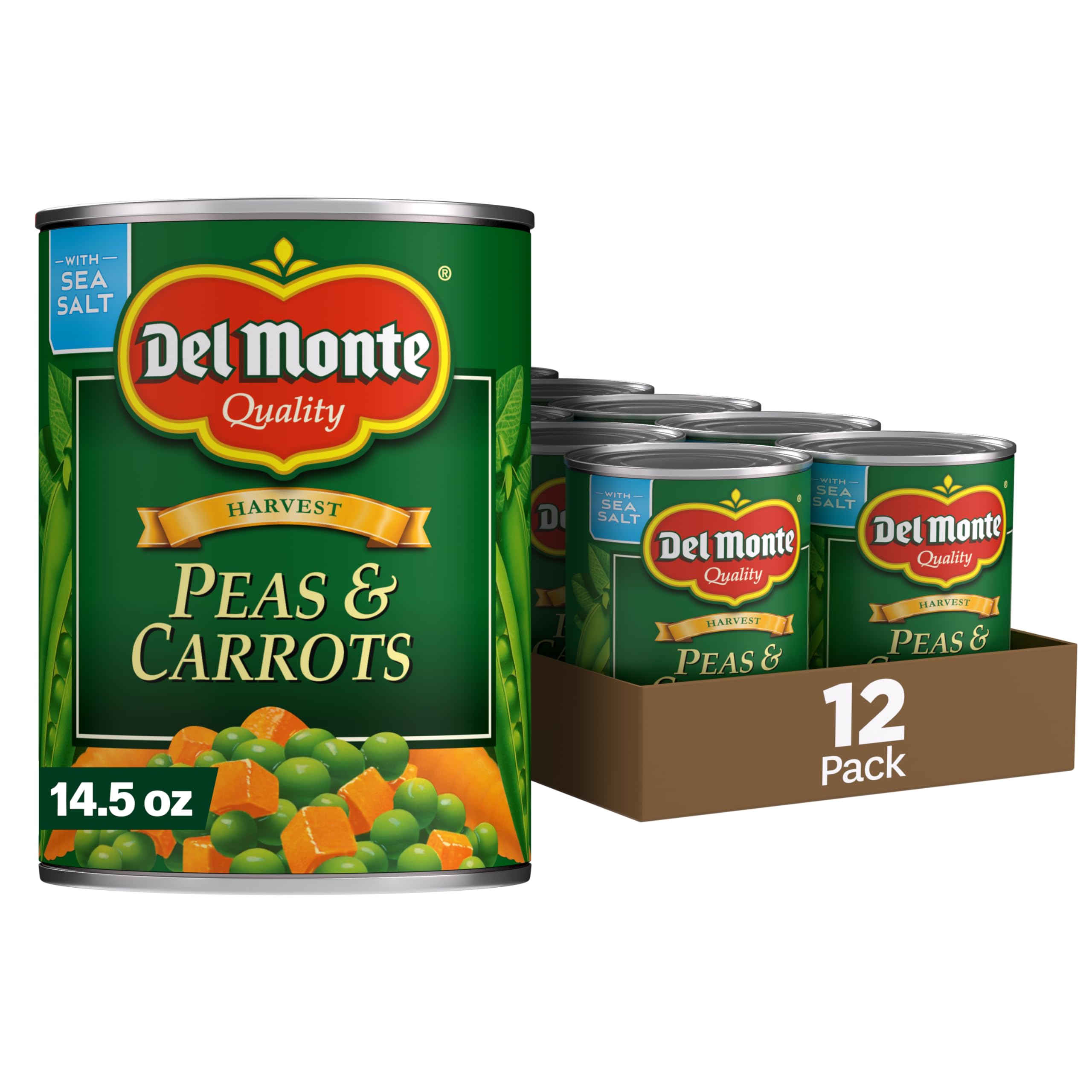 SPECIAL BLENDS Peas & Carrots, Canned Vegetables, 12 Pack, 14.5 oz Can