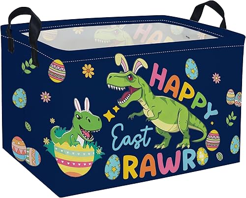 Miniatura 59 de Cesta para niños, cestas de animales, bonitos contenedores de almacenamiento rectangulares de juguetes, organizador de libros, decoración de