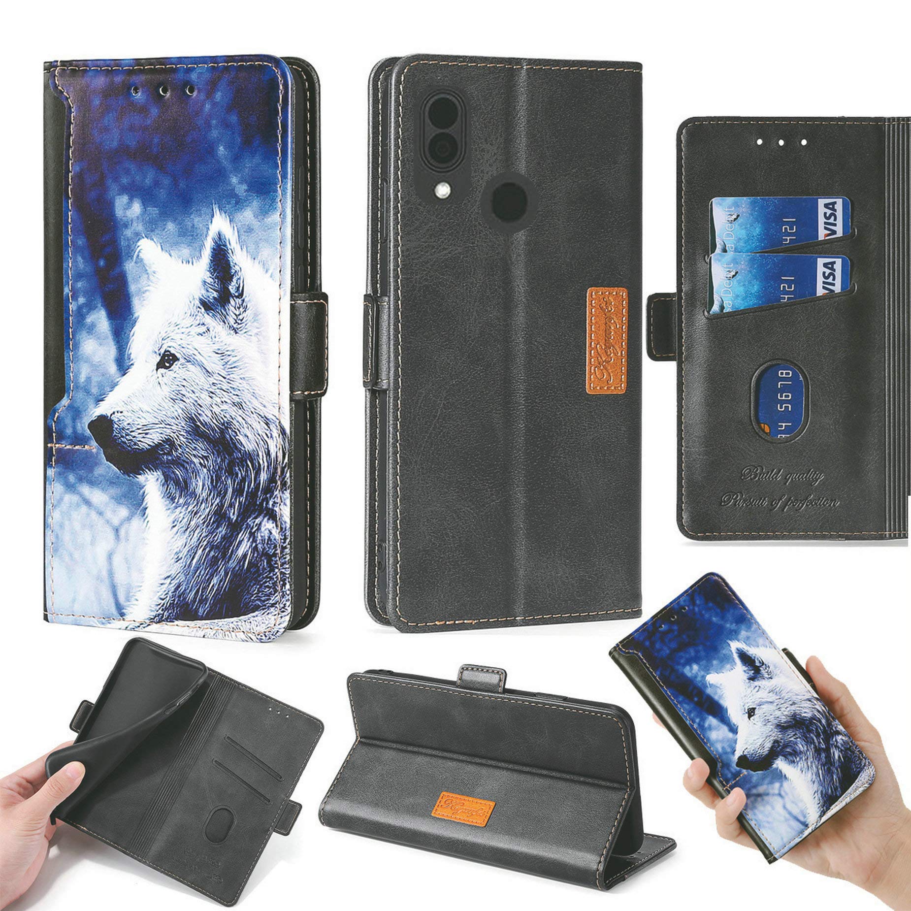 Oujietong Flip Case for CAT S62 PRO Phone Case Stand Cover Lang