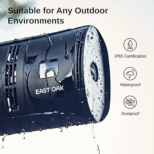Miniatura 9 de EAST OAK Calentador de patio, montado en la pared y de pie, calentador eléctrico infrarrojo de 1500 W para interiores y exteriores con IP65