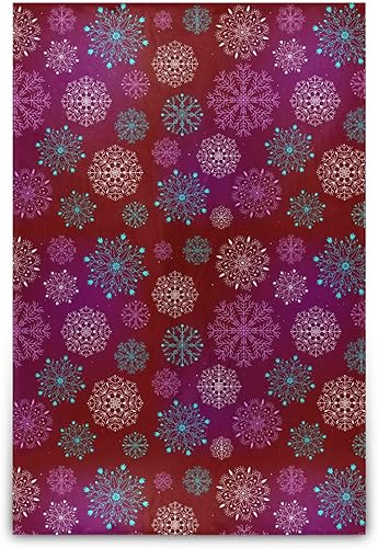 Manta suave de copos de nieve multicolor de Feliz Navidad, manta de viaje de felpa ultrasuave para adultos y niños, manta de decoración del hogar,