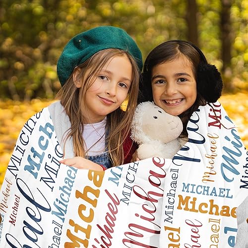 Miniatura 6 de Manta personalizada con nombre, manta personalizada con nombre para bebés, niños y adultos, manta de franela personalizada, regalo para Navidad,