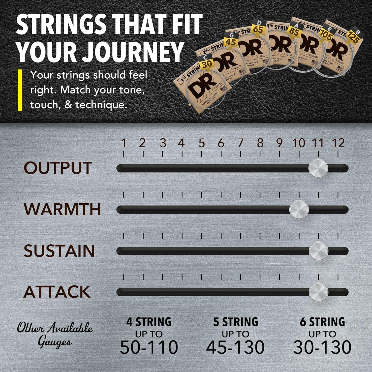 DR Strings MR5130 struny basowe