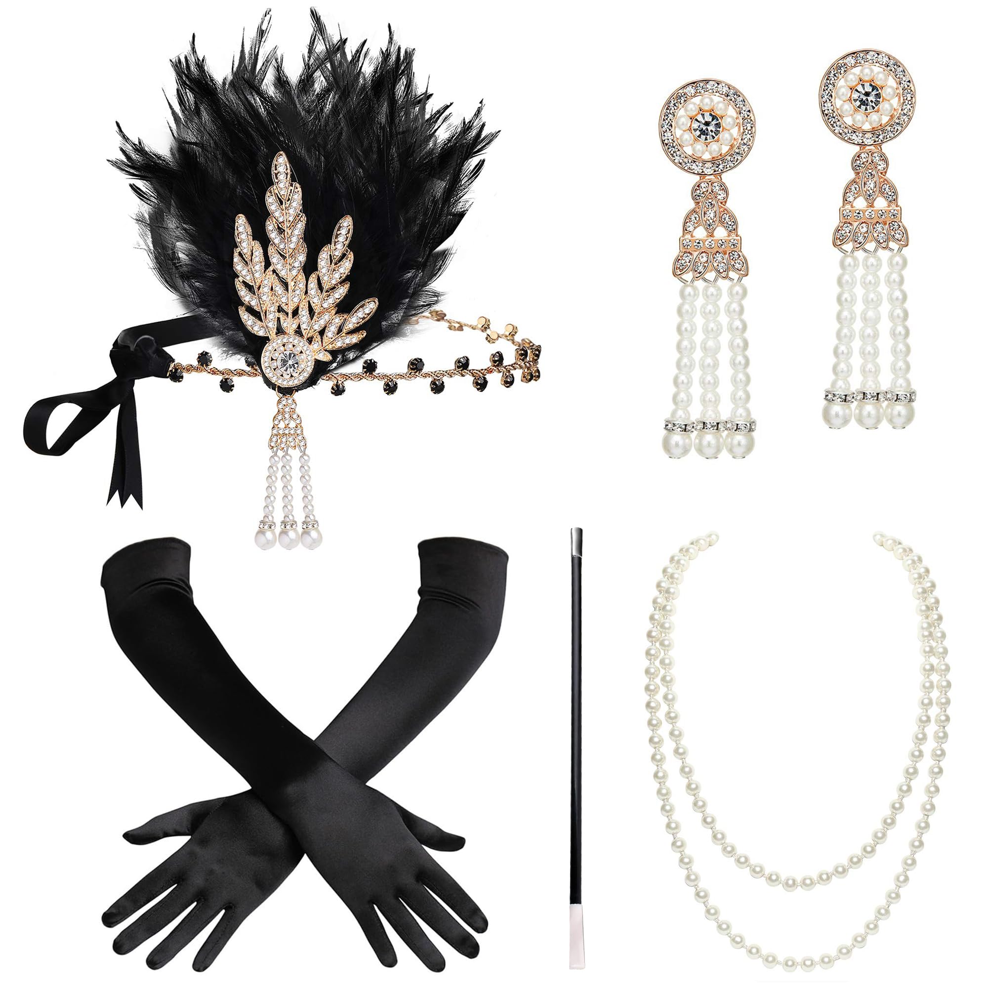 Amazon.com: BABEYOND 1920s Flapper Gatsby Costume  display picture 1