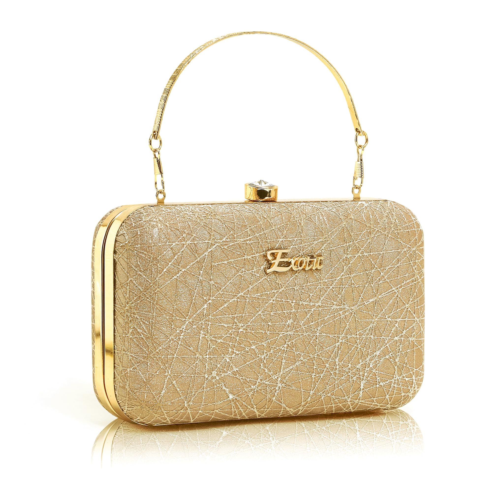 EXOTIC Women Bridal Contemporary Sling Type Clutch (Gold) (B0CHJT1V48) Amazon Price History, Amazon Price Tracker