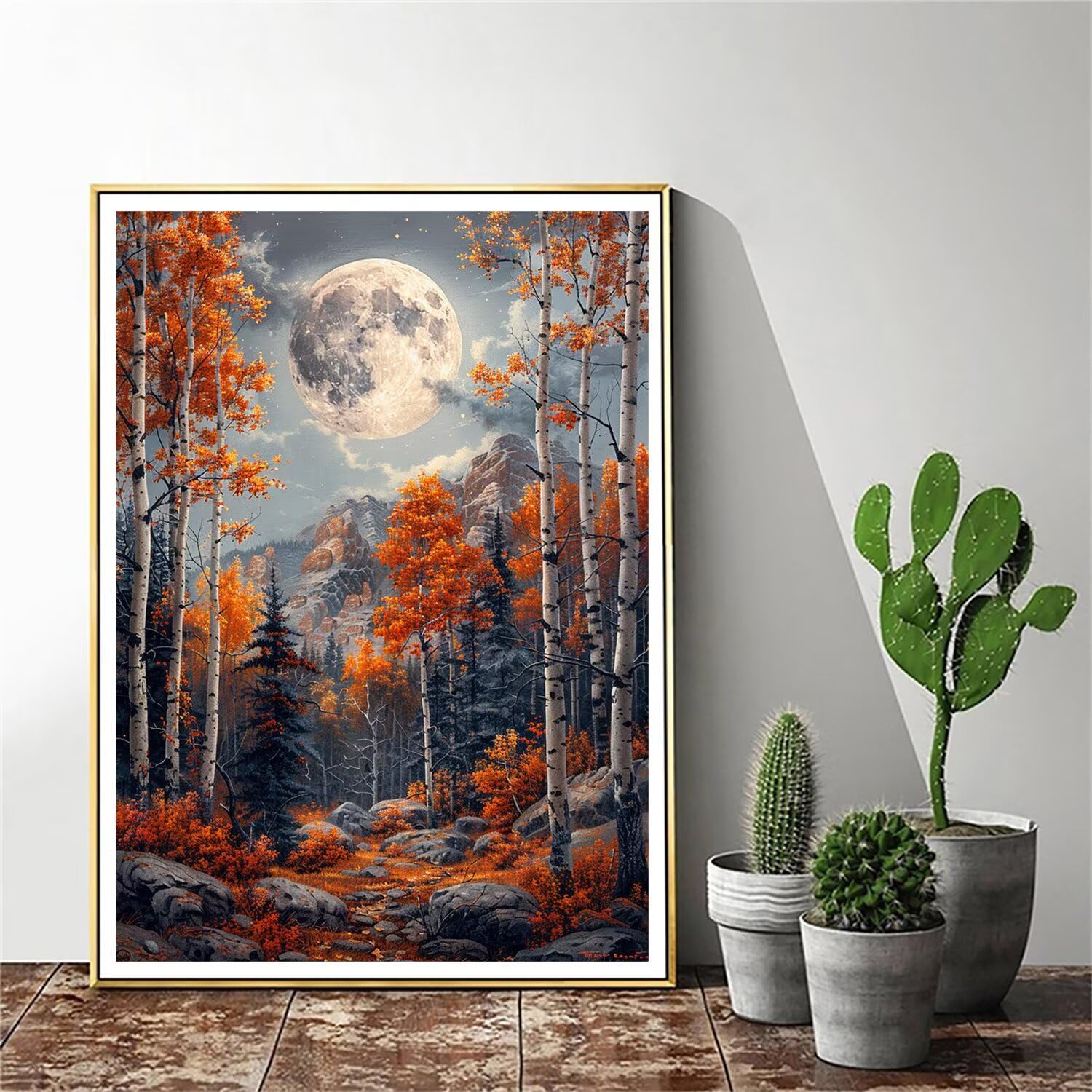 Pintar por Numeros Adultos pintar por numeros niños manualidades niños 10 años, DIY Pintar por Números de Pincel y Pintura acrílica Decoraciones para el Hogar Manualidades, sin Marco 60x80cm C-200