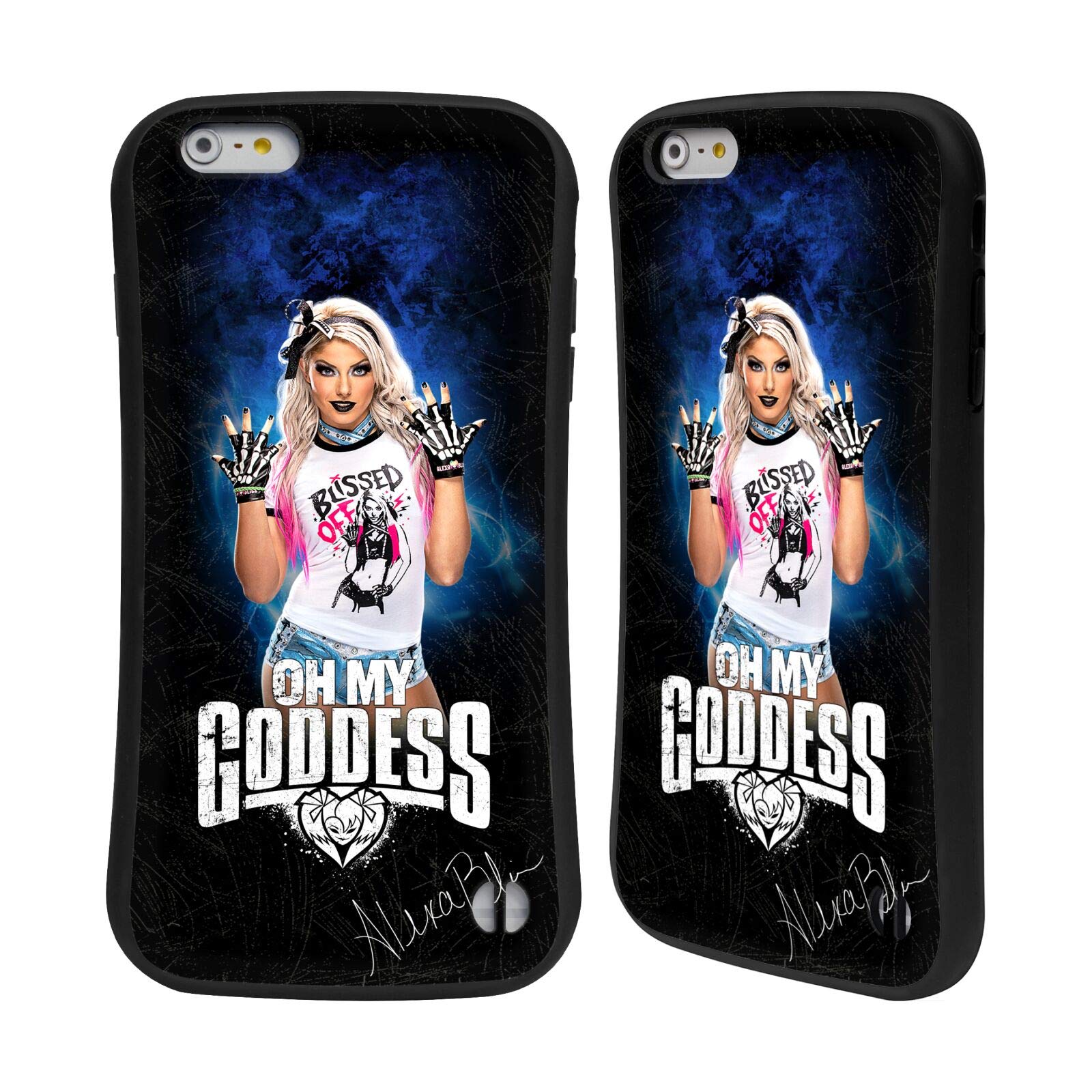 Head Case Designs Officially Licensed WWE Goddess LED Image Alexa Bliss Hybrid Case Compatible with Apple iPhone 6 Plus/iPhone 6s Plus